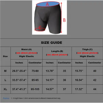 Oamenii de Compresie pantaloni Scurți Săli de sport pantaloni Scurți Strânse de sex masculin Antrenament Pentru Culturism Îmbrăcăminte Spandex, Lycra 5