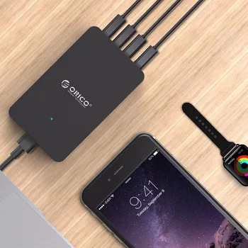 ORICO QSE-4U 4 Porturi QC2.0 pentru Qualcomm Certificate Quick Charge 2.0 Rapidă Încărcător de Perete USB pentru Samsung, Xiaomi, Huawei, LG, HTC