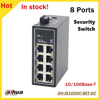 Original Dahua 8 Porturi Unmanaged de Securitate Comutator Industrial DH-IS1000C-8ET-DC 8*10/100Base-T Ethernet Porturi