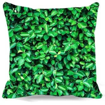 Orz verde Tipărite Pătrat Verde Pernă Pentru scaun auto canapea Acasă Decorative 40 45 48 cm bumbac poliester