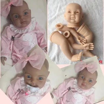 Papusa Reborn Kituri DK-51 pentru 22inches Vinil Moale Renăscut Baby Dolls Accesorii pentru BRICOLAJ Realiste Jucarii pentru DIY Kituri de Păpuși Reborn