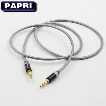 PARLAMENTARII DIY HIFI 3.5 MM Placat cu Aur de 24K 4S Plug X-7 99.9997% Cupru OCC AUX audio tată masina Căști cablu Difuzor