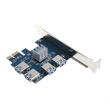 PCI-E PCI-E Adapter 1 4 Slot PCI-E Unu la Patru USB 3.0 Miniere Speciale Riser Card Picătură de transport maritim