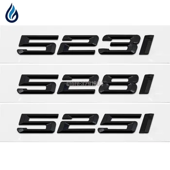 Pentru BMW Seria 5 F10 F11 F07 E12 E28 E34 E39 E60 E61 Portbagaj Spate Emblema Logo-ul Autocolante Insigna Chrome Litere 523i 525i 528i