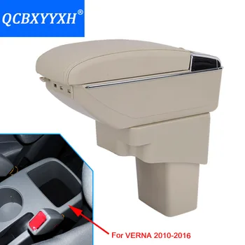 Pentru Hyundai Verna 2010-2016 Auto-Styling Auto USB Cotiera Centrală Magazin de Conținut Cutie de Depozitare Cu Suport pentru pahare Scrumieră Accesorii