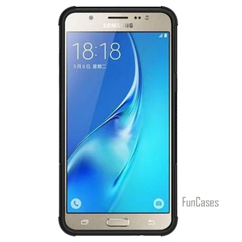 Pentru Samsung Galaxy J5(2016) J510 Caz de 5.2 inch Hibrid Kickstand Uimi Accidentat Armura de Cauciuc Greu PC+TPU Cu Stand Funcție de Caz