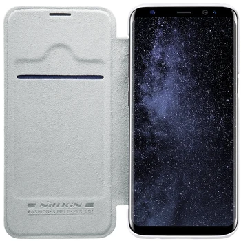 Pentru Samsung Galaxy S8 S8+ Nillkin QIN Serie de Caz din Piele de Lux de Brand Caz Pentru Samsung Galaxy S8 S8 Plus Portofel Filp Acoperi Caz