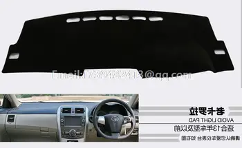 Pentru Toyota Corolla Axio E140 E150 2007 2008 2009 2010 2011 2013 2012 dashmats auto-styling accesorii tablou de bord acoperi RHD