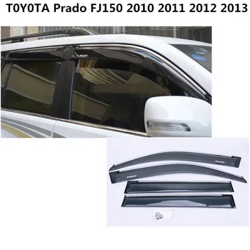 Pentru Toyota Prado/FJ150 2010 2011 2012 2013 masina Stick lampa din Plastic Geam Vântul Vizorul Ploaie/Soare Garda de Aerisire panoul de 4buc