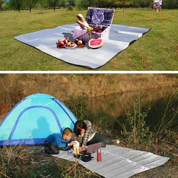 Pliabil portabil Saltea de Dormit în aer liber Camping Drumetii Saltea Plaja Pad din Aluminiu rezistent la apa Folie EVA Gonflabile Tapete Fierbinte