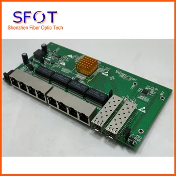 POE Comutatorului de marșarier bord, 8 port Gigabit WEB Managed Ethernet inversă poe comutator cu 2 SFP port