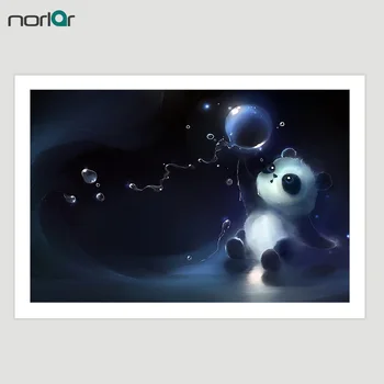 Poster de Imprimare Anime Drăguț Panda Decorative Canvas Tablou Poster de Arta de Perete Poza Decor Acasă NICI un Cadru