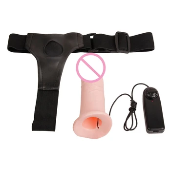 Produs nou Gol strap-on cu Vibratii Adult Sex jucării produse femeia patrunde barbatul Penis artificial sex unisex jucarii Penis pentru femeie soft touch