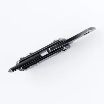 QingGear Mini briceag D2 Blade Cu Întrerupător de Sticlă și Șnur Gaura de Buzunar Breloc Cutit de Salvare Survial EDC Instrument
