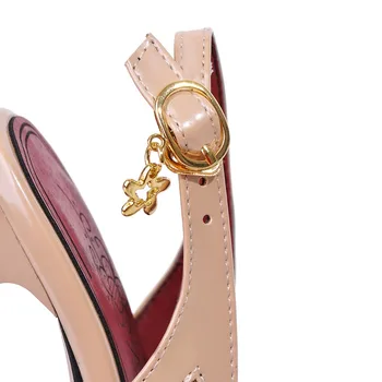 QPLYXCO Vânzare de moda Noua Mari Dimensiuni mici 31-48 Stil de Vara Sandale deget a Subliniat Doamna Toc Subțire de Mare Petrecere de nunta pompe de pantofi 230