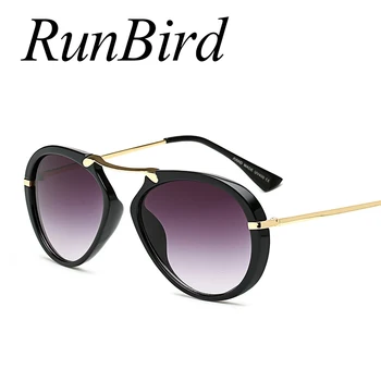 RunBird ochelari de Soare Retro Femei 2017 Vara Plaja Ochelari de Soare Moda Streetwaer Obiectiv Clar Lunetele de soleil Nuante 1032R