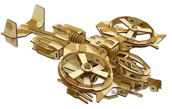 Scorpion avion puzzle model din lemn pentru Copii jucării pentru Adulți manual de Puzzle-uri pentru copii cadou jucărie