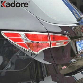 Se potrivesc Pentru Hyundai Santa fe Maxcruz 2013-ABS Cromat Spate Coada de Lumină de Lampă Capac Capitonaj Exterior Lampa Hote Decor