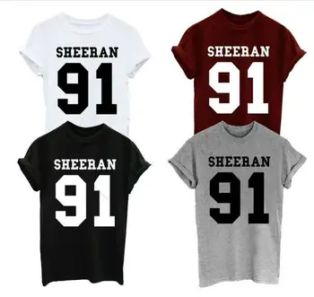 SHEERAN 91 Ed sheeran 91 moda tricou casual, teuri moletom face tumblr tricou tumblr grunge tricou Unisex sheeran tricou