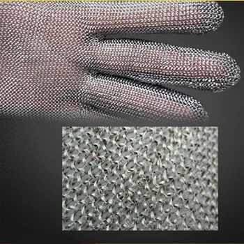 Siguranța Dovada Înjunghie Rezistent Mănuși de Lucru din Oțel Inoxidabil, Sârmă de Siguranță Mănuși de Tăiat Plasă de Metal Măcelar Anti-tăiere Mănuși de Lucru