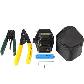 SKL-6C Fibra Optica Cleaver Tool Kit cu CFS-2 Stripteuză și FTTH Cable Stripper