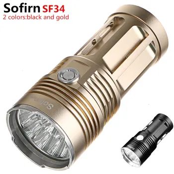 Sofirn SF34 Puternic Lanterna LED-uri de Mare Putere Lanterna 18650 Searchlight Torcia lanterna lanterna vanatoare camping Biciclete lumina