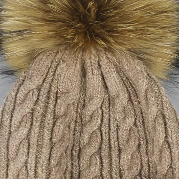 Sopamey Femei Pom Pom Pălărie de Iarnă Caldă Balaclava Masca de Fata Pălărie Capac Pompon Căciuli Tricotate pentru Femei, Omul Pălărie de Iarnă Os Gorras