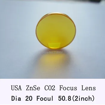 Statele UNITE ale americii ZnSe cu Laser Co2 Obiectiv de 20mm Diametru 50.8/2