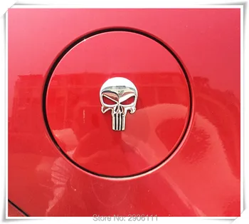 Styling auto 3D Metal Punisher Craniu Emblema, Insigna pentru Benz w203 w204 w205 w210 w211 w213 gla glc glk accesorii de automobile