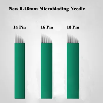 Super Calitate Microblading ac 14 pin 0.18 mm diametru lama cu Lotul Nr. Data de expirare pentru microblading tebori broderie pen
