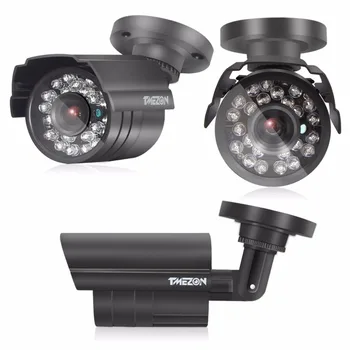 Tmezon HD AHD 4 CANALE 1080P DVR Kit 4buc 2.0 MP 1080P Bullet Camera de Supraveghere CCTV Sistem în aer liber, Vedere la Distanță, Prin Telefon