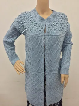 Toamna Iarna Design de Brand Conservatie O-gat Lung Pulovere Tricotate Femei palton Elegant Casual, Jachete, Tricotaje