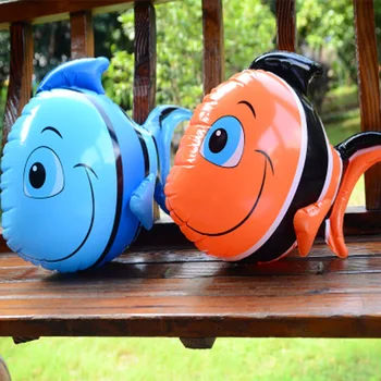 Transport gratuit 10buc Gonflabile Jucării Minunat Mare de Apă Pește Clovn Copii Jucării Gonflabile animal marin Baie pentru Copii, Jucarii en-gros