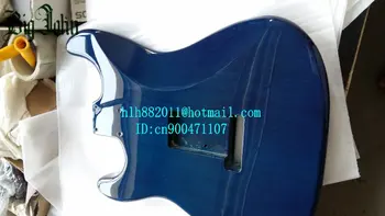 Transport gratuit noul single val chitara electrica albastru corp mahon cu lipirea tigru dungi F-2171