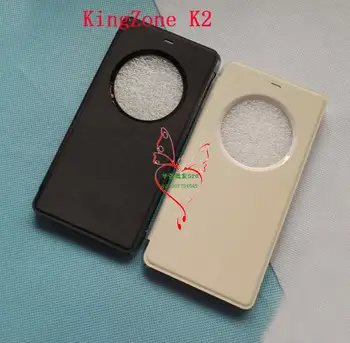Transport gratuit Original KingZone K2 Flip Caz de deschidere a Capacului la Stânga Și la Dreapta de Piele Flip Cover Pentru K2 Telefon Mobil