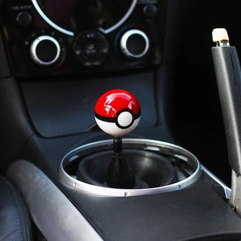 Universal de Înaltă Calitate Rășină Pokemon Go PokeBall Mașină Manuală a Schimbătorului de Viteze Maneta de Automobile Accesoriu Diametru 54mm M10/M8