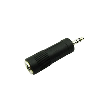 Vânzarea în vrac 10buc Negru 1/4 inch 6,35 mm de sex Feminin la 1/8 inch 3.5 mm de sex Masculin Audio Stereo Adaptor Convertor Jack Plug