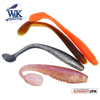 W&K Brand 13 Cm /5 Inch Momeală Plastic Moale Cu Zbaturi Coada Pentru Pike De Pescuit De Apă Dulce Atrage J1501-130