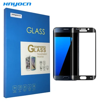 Xnyocn 9H 3D Curbat Full Acoperire Ecran Protector din Sticla Temperata pentru Samsung Galaxy S7 edge S8 Folie de Protecție cu pachetul de vânzare cu amănuntul