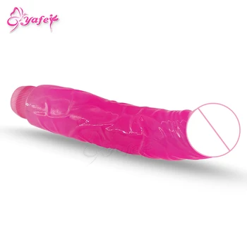 YAFEI Multispeed Realist Penis artificial Vibratoare punctul G Cristale de Jeleu Penis artificial jucarii Sexuale pentru Femei de sex Masculin penisului jucării Erotice pentru Adulti sex produs