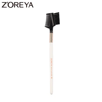 Zoreya Nou Brand de Moda Negru make-up perie cu mâner din lemn de Frumusețe Fruntea Genelor Perie Pieptene Instrument de Machiaj
