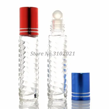 10/20/50pcs 5ml Gol Ananas Vergeturi Ulei Esențial Roll On Flacon de Sticlă de Aromoterapie Parfum Balsamuri de Buze Bile cu Role Container