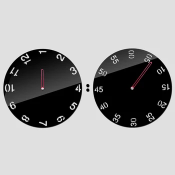 2017 Nou 3d Diy Acril Oglindă Ceas Ceasuri de Perete Ceas Reloj Comparativ Duvar Horloge Murale Cuarț Living Modern