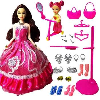 2017 Preferat Papusa Printesa Petrecere de Moda Rochie de Mireasa Mobile Organism Comun Jucării Clasice cel Mai bun Cadou de Păpuși pentru Fete papusi Barbie