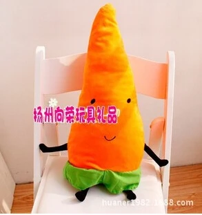 50-70 cm legume umplute morcovi, pepene verde, creativ broccoli papusa jucării de pluș, păpuși