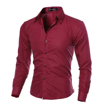 5XL Plus Dimensiune Brand-haine de Bumbac Mens Îmbrăcăminte Solidă Moale Barbati Tricou Maneca Lunga Barbati Camasi Casual Slim Fit Fierbinte de Vânzare