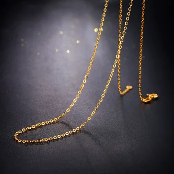 FENASY Reale Galben 18K Aur a Crescut Lanț Cost Pură 18K Aur alb Colier de dragoste cel Mai bun Cadou Pentru femei tendy coliere