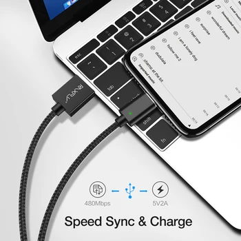 RAXFLY Magnetic Cablu Pentru iPhone X 8 7 Încărcare Rapidă 2.4 Un Lightning pentru Cablu USB pentru iPhone 5 5s 6 6s CONDUS Magnet Incarcator cablu