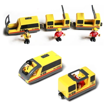 Transport gratuit combinatie de galben electromagnetice locomotivă și tren electric cu oameni compatibil cu Thomas cale de tren