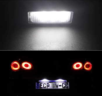 Canbus fara Eroare 18 3528 SMD LED-uri de Lumină de inmatriculare Lampa pentru Porsche Cayenne VW Touareg Passat Auto 12V Styling Parcare led